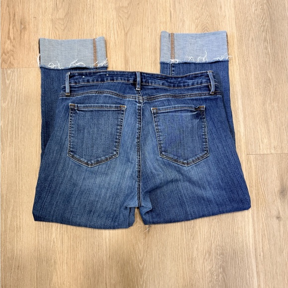 LOFT Denim Cuffed Women's Jeans - Blue - Picture 2 of 6